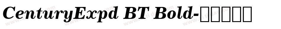 CenturyExpd BT Bold字体转换